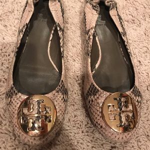 Tory Burch snake skin ballet flat